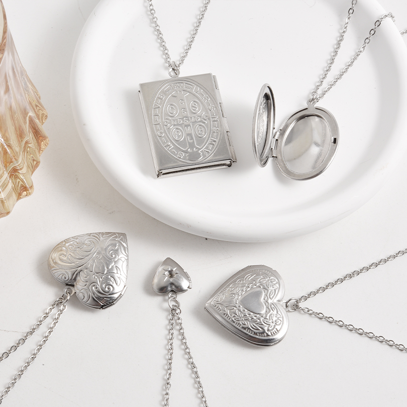 Women Accessories Holder - 1pc Memory Photo Necklace Jewelry Mini