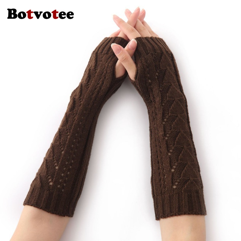 Women Accessories Holder - Botvotee for Women Winter Knit Hollow