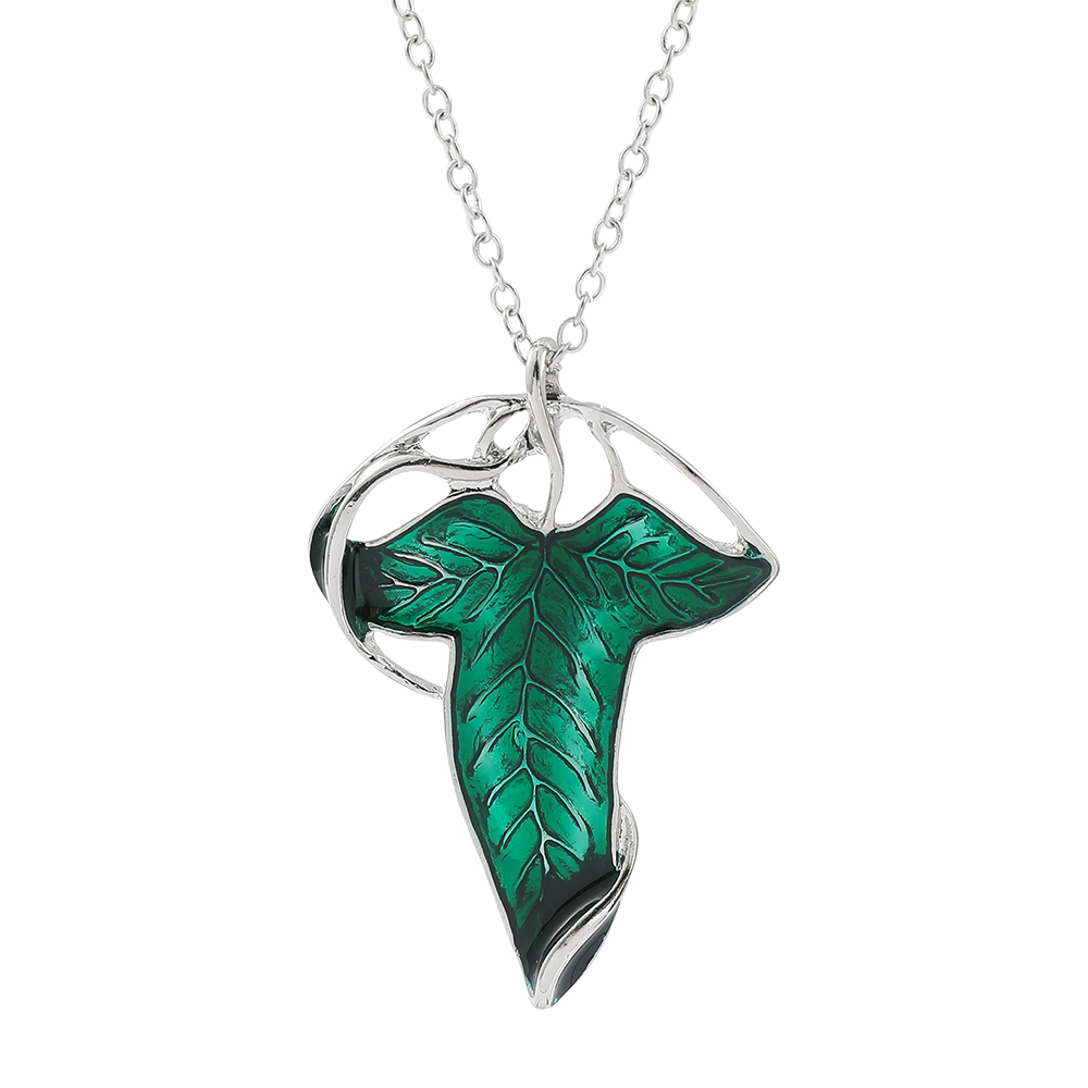 Women Accessories Chain - Vintage Green Leaf Pendant Necklace Exquisite