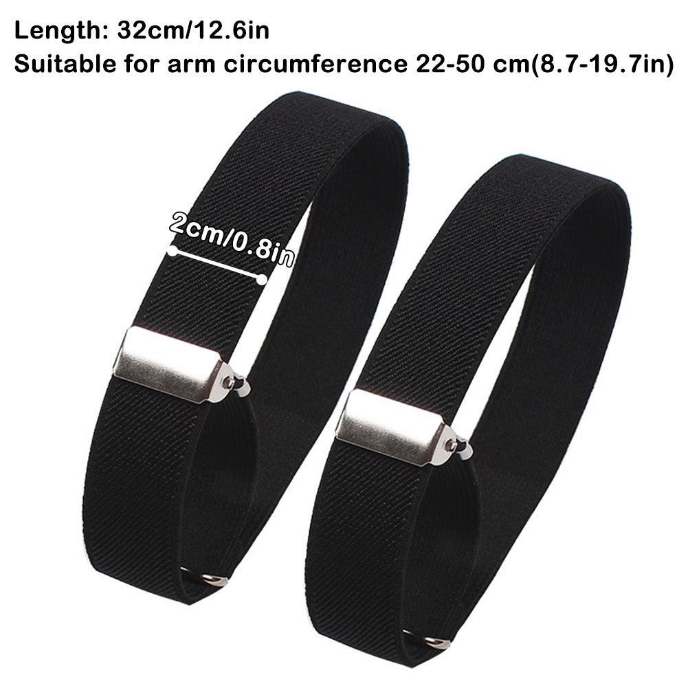 Women Accessories Holder - 2pcs Adjustable Elastic Armband Shirt Sleeve