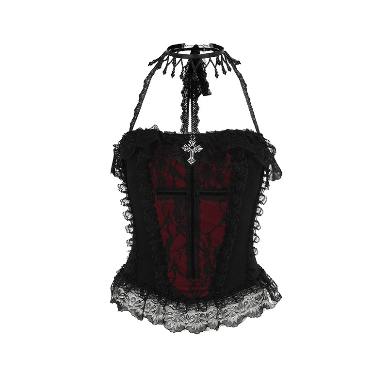 Women Accessories Chain - Punk off-the-shoulder chain top for women