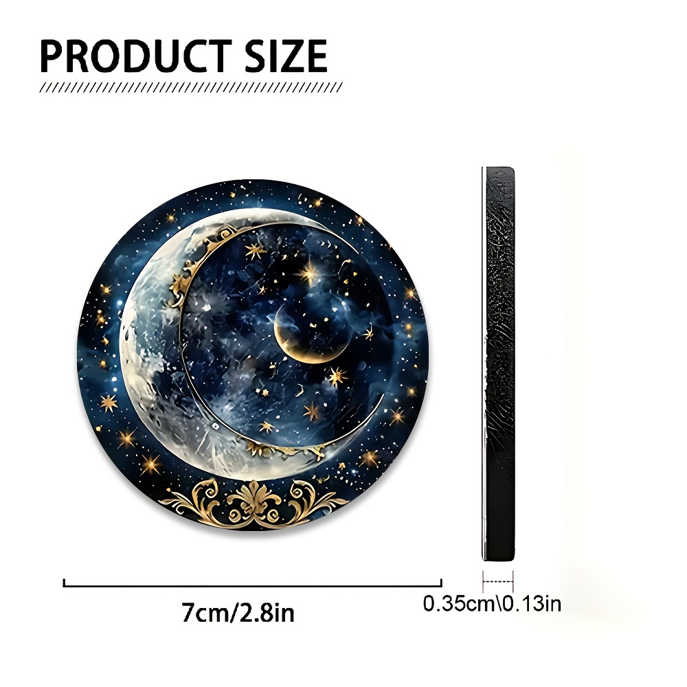 2pcs Starry Night Moon Car Cup - Women Accessories Holder review and price