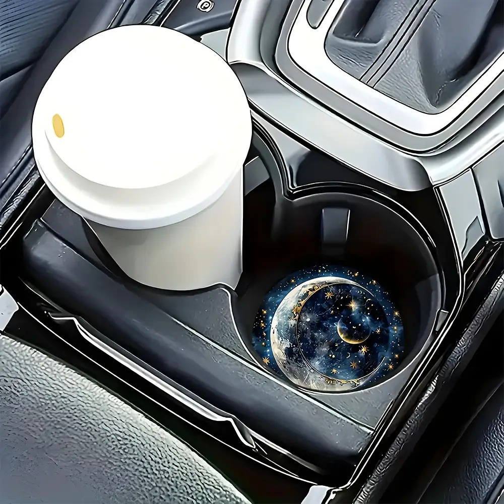 2pcs Starry Night Moon Car Cup - Women Accessories Holder review and price