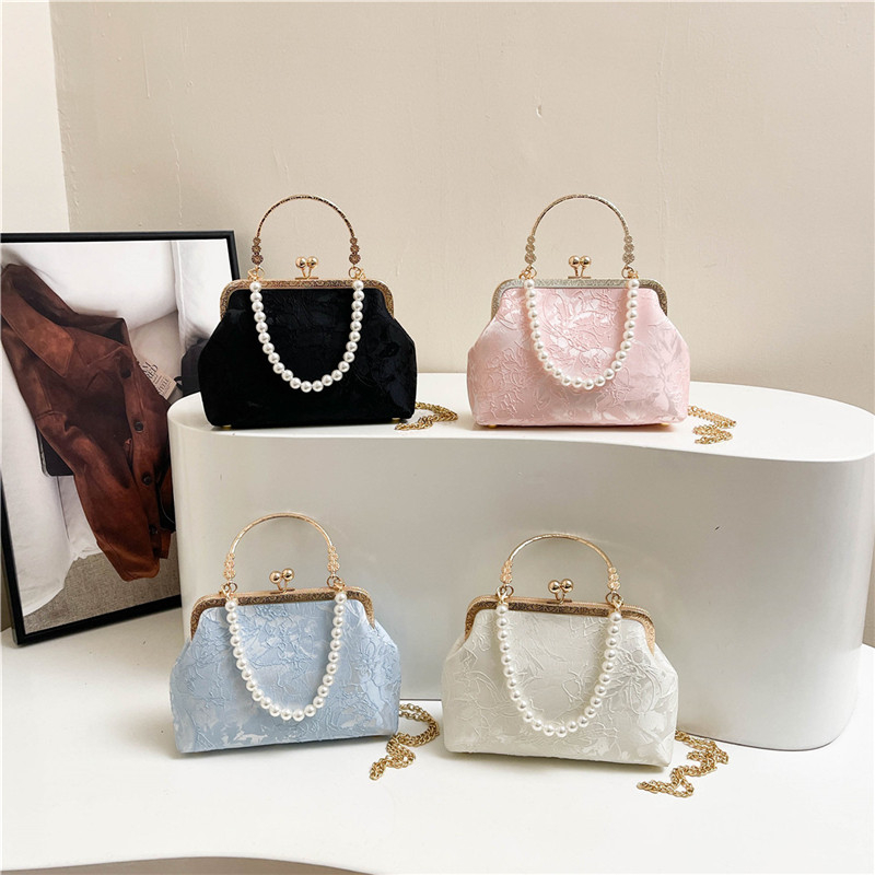 Vintage Classic Lace Bag pearl - Wallet Chain Bag review and price