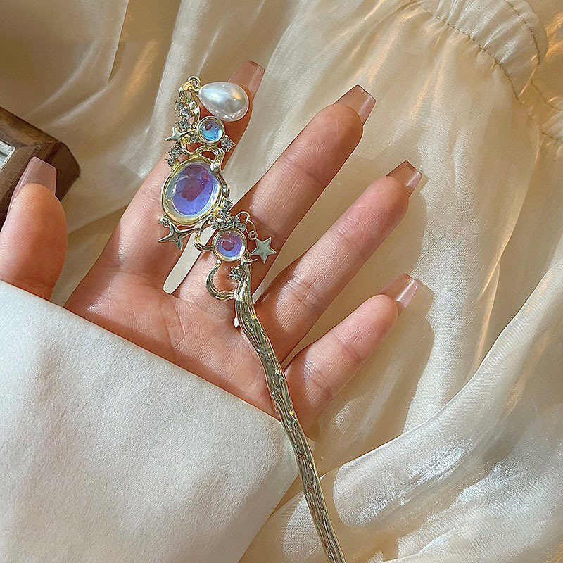 Moonstone Hairpin with Star &  - Pearl Hair Pin review and price