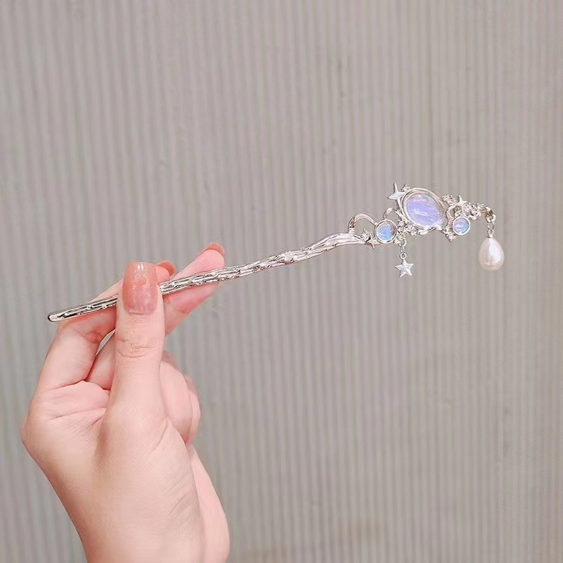 Moonstone Hairpin with Star &  - Pearl Hair Pin review and price