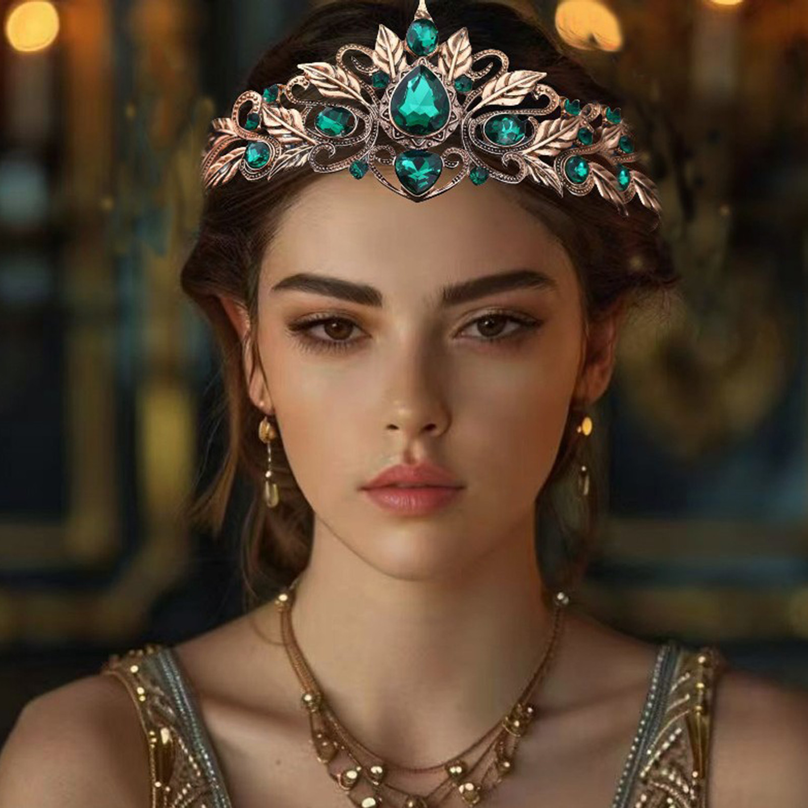 Baroque Style Round Tear Drop  - Women'S Wedding Accessories review and price