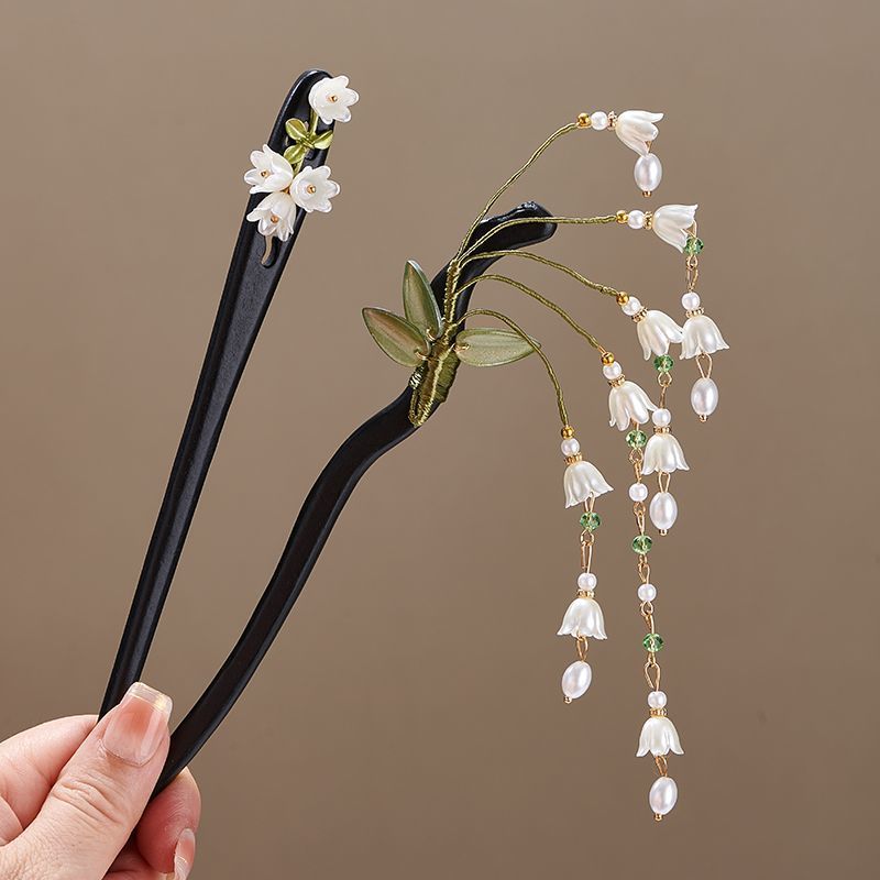 Lily of The-Valley Flower Leav - Pearl Hair Pin review and price