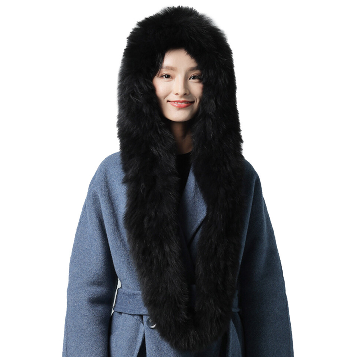 New Real Rabbit Fur Scarf Thic - Women Accessories Sale review and price