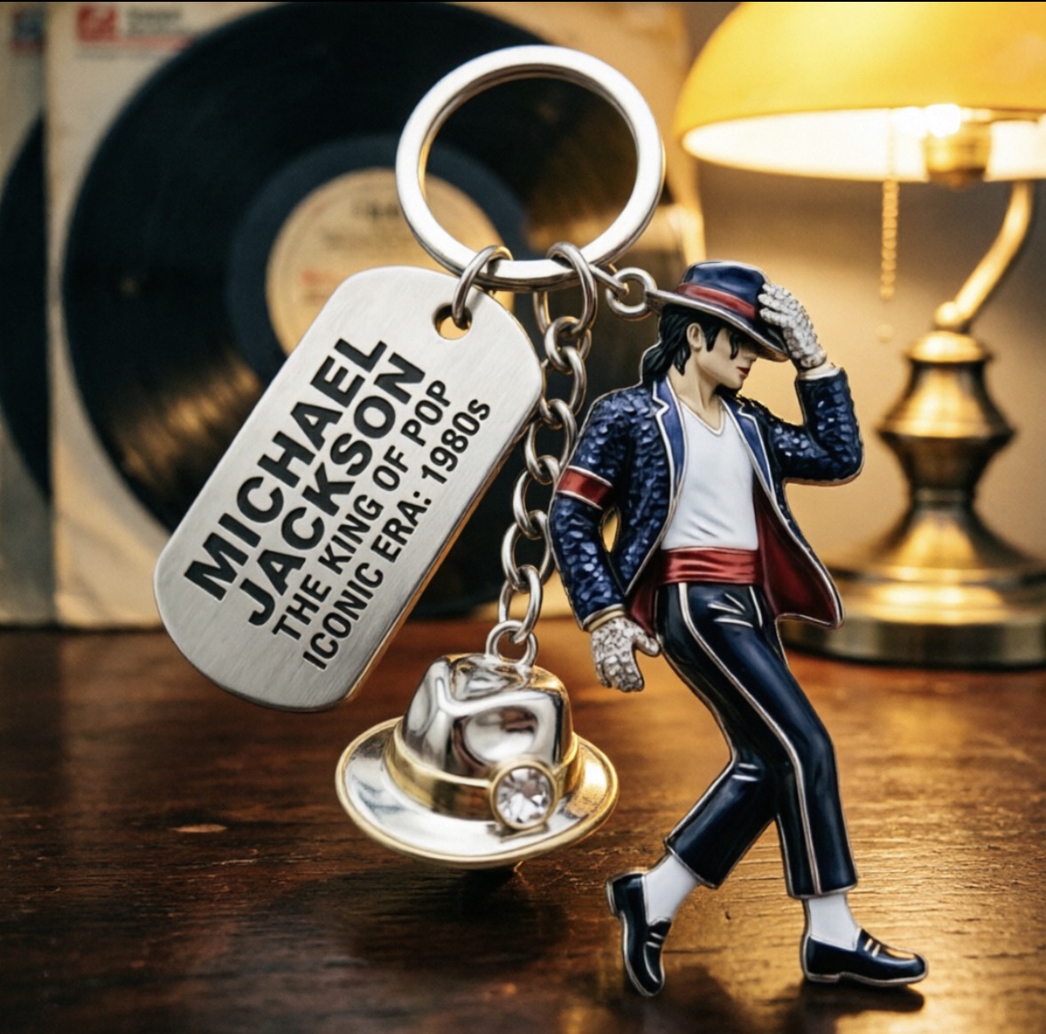 Michael Jackson Keychain, Clas - Women'S Accessories And Jewelry review and price