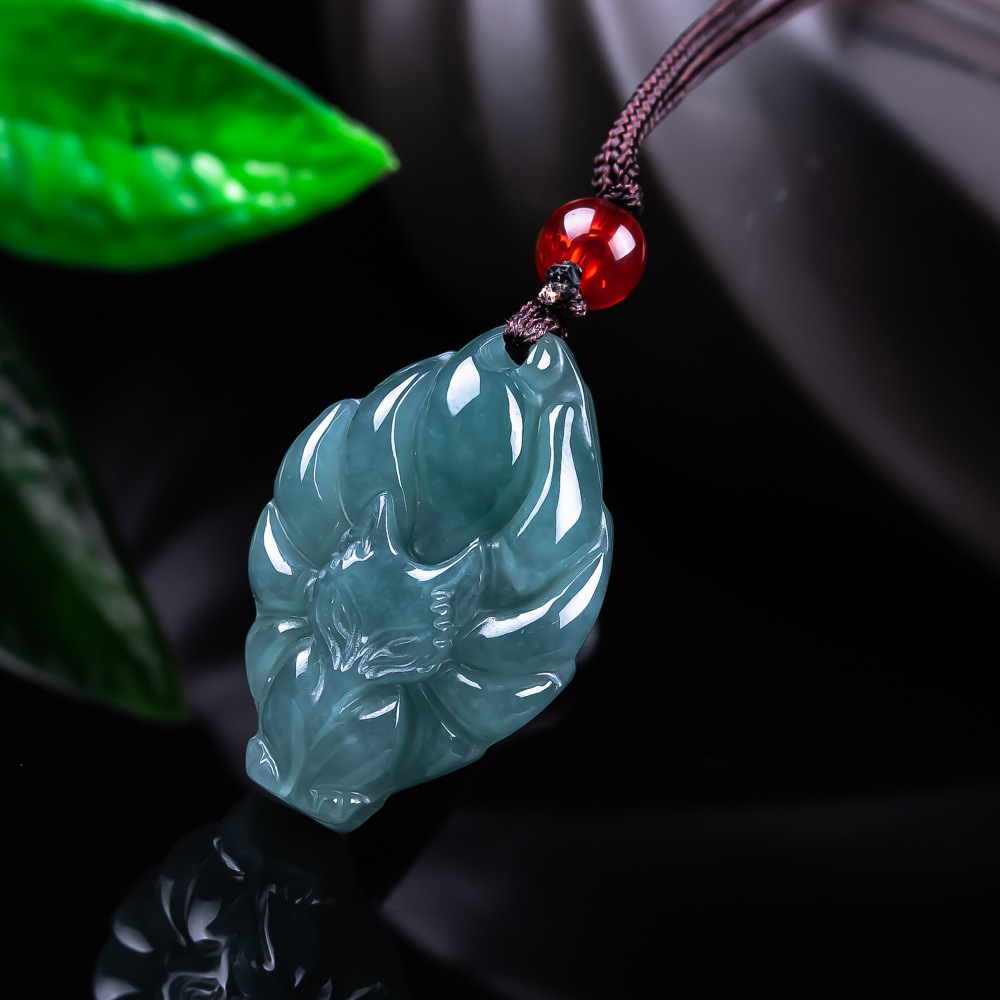 Natural Burmese Jadeite Fox Pe - Women'S Accessories And Jewelry review and price