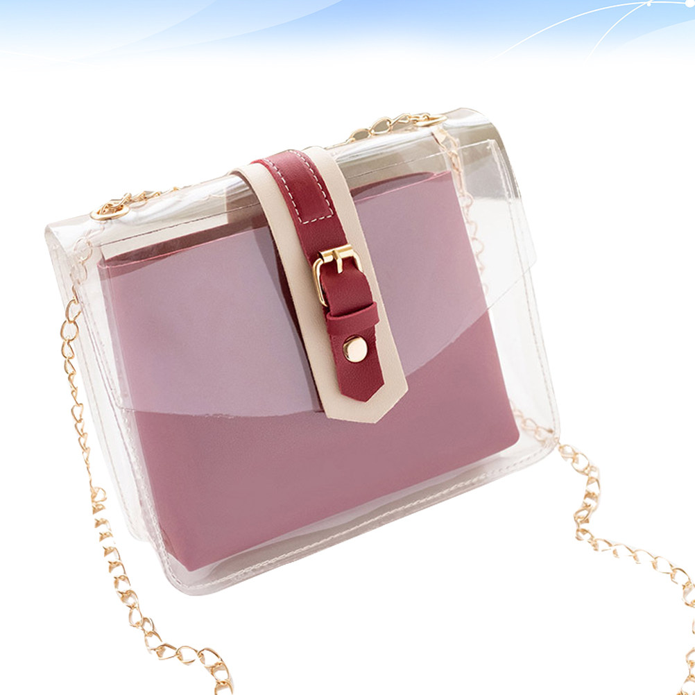 1Pcs Transparent Chain Shoulde - Wallet Chain Bag review and price