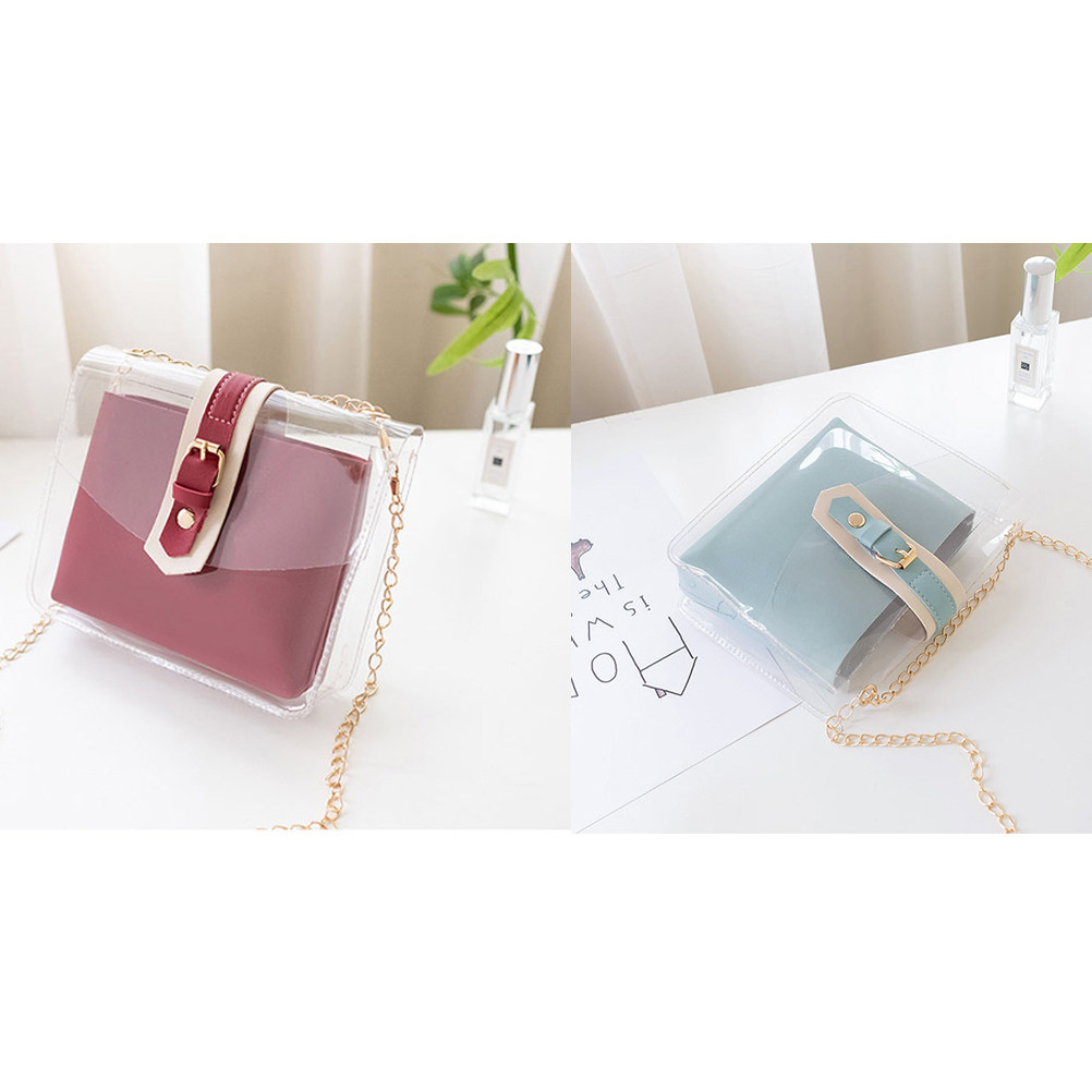 1Pcs Transparent Chain Shoulde - Wallet Chain Bag review and price