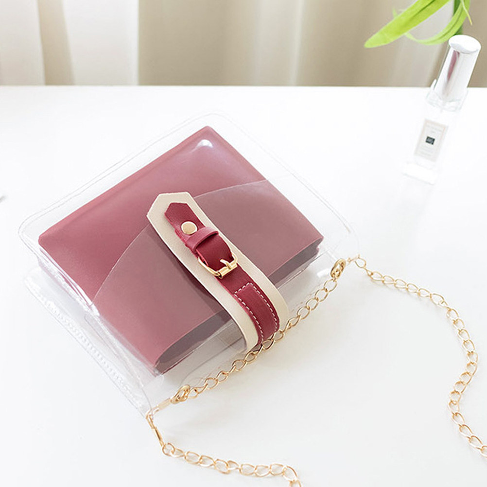 1Pcs Transparent Chain Shoulde - Wallet Chain Bag review and price