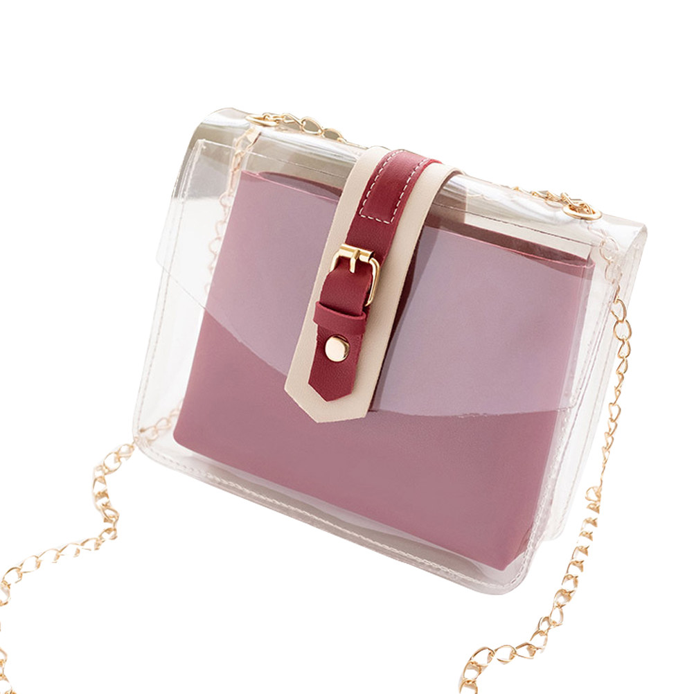 1Pcs Transparent Chain Shoulde - Wallet Chain Bag review and price