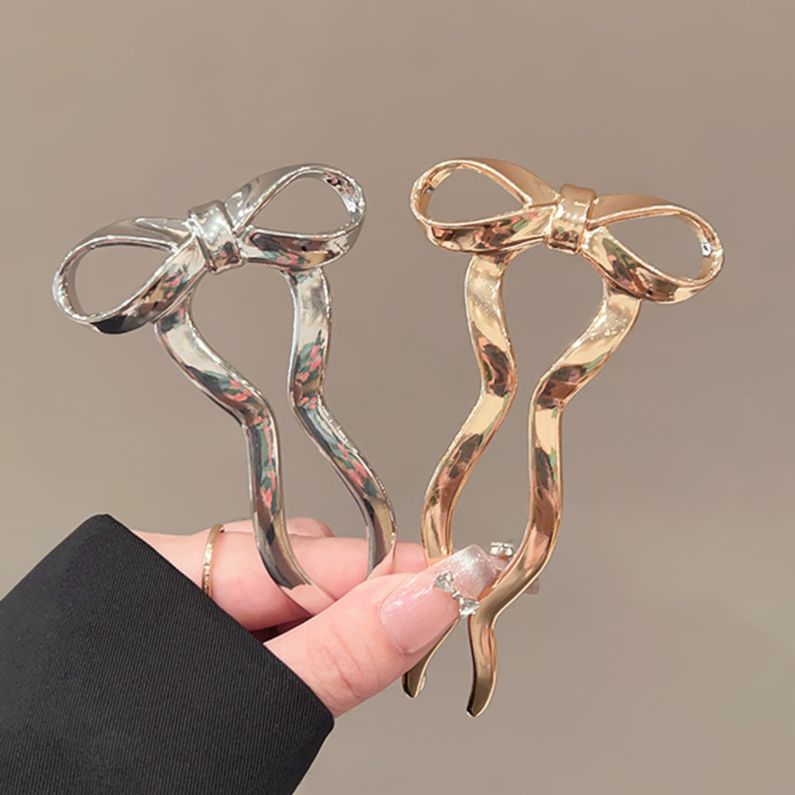 Elegant Bowknot U Shape Hairpi - Women Accessories Holder review and price