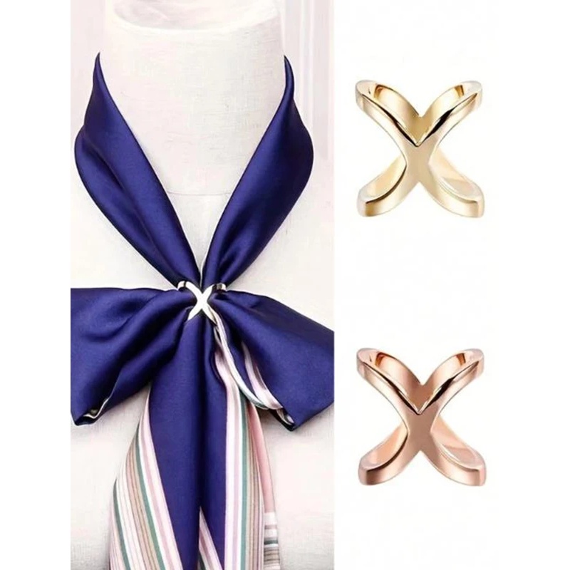 New Cross Scarf Clip X Shape M - Women Accessories Holder review and price