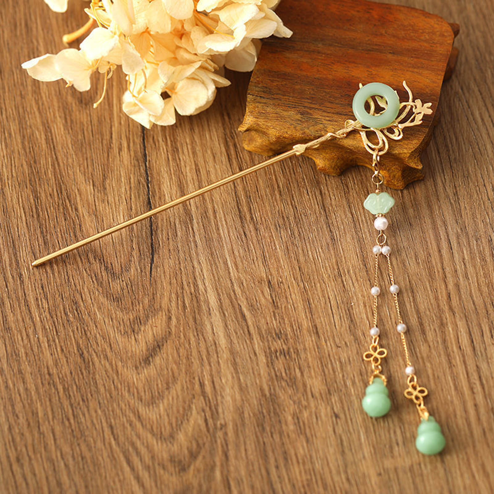 Chinese Style Glass Hairpin Fo - Pearl Hair Pin review and price