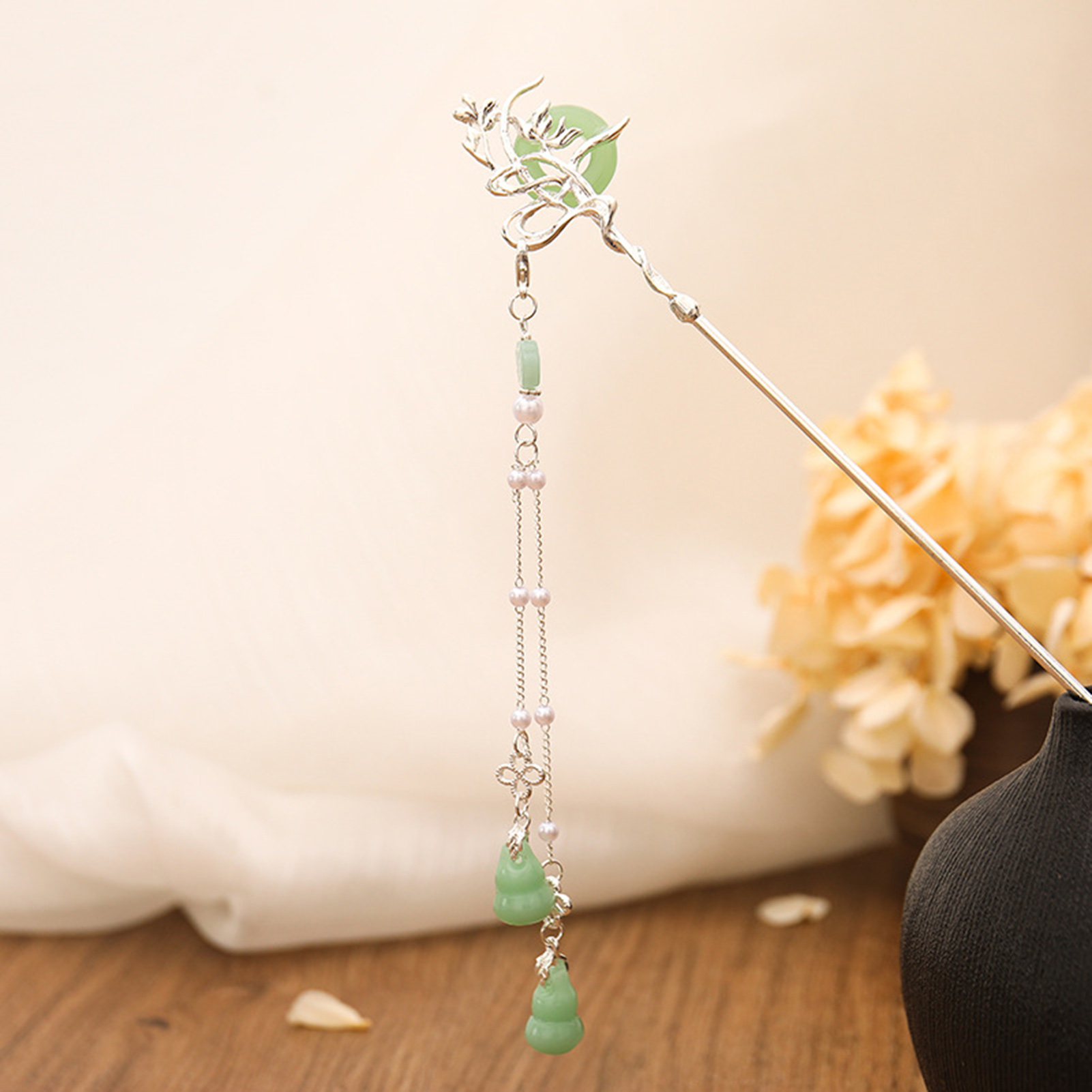 Chinese Style Glass Hairpin Fo - Pearl Hair Pin review and price