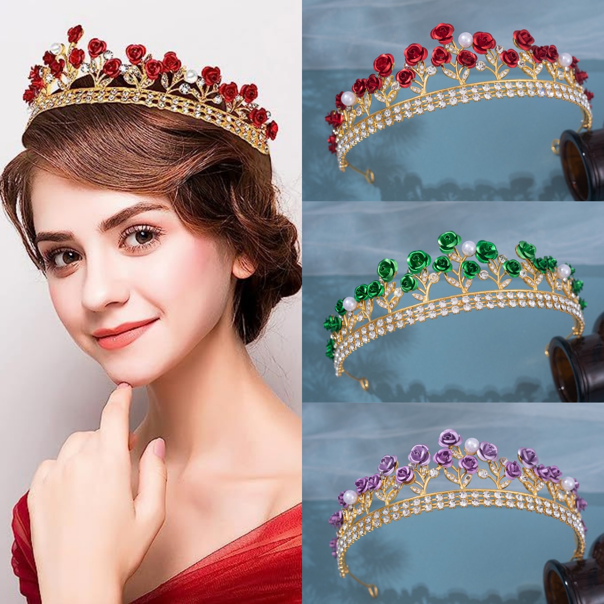 Baroque Ceramic Bridal Crown R - Women'S Wedding Accessories review and price