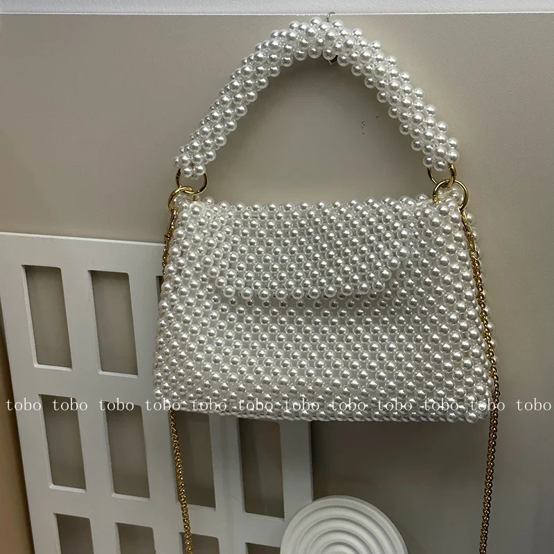 Ins Superlatives Pearl Bead Wa - Wallet Chain Bag review and price