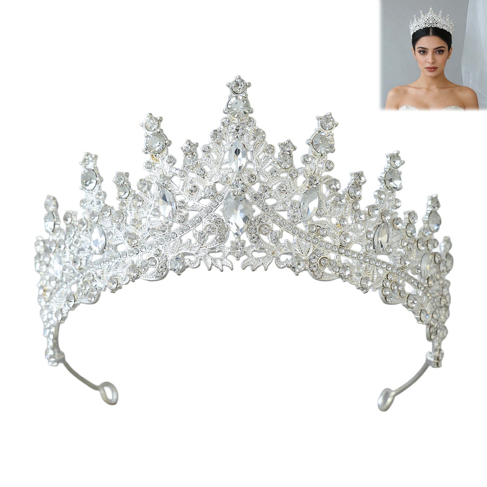 Bridal Headpiece Sparkling Rhi - Women'S Wedding Accessories review and price