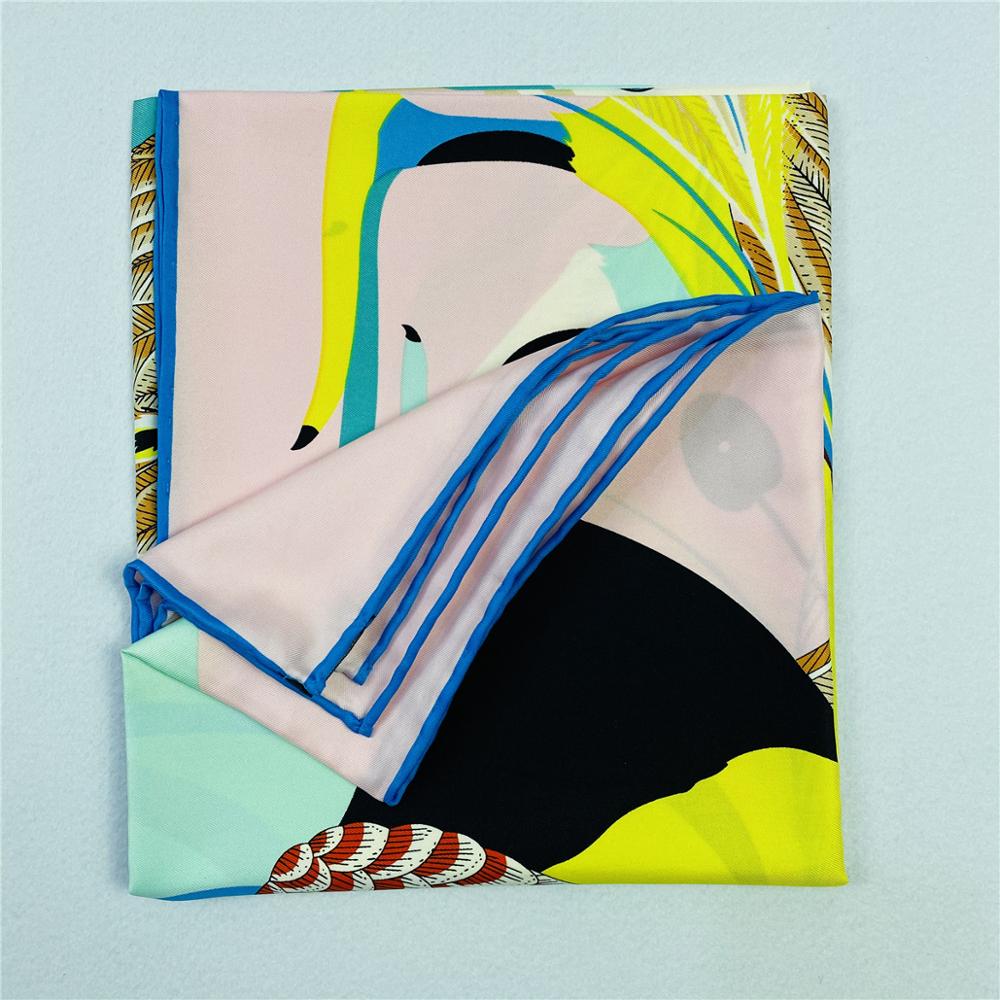 90cm Luxury Parrot Twill Silk  - Silk Scarf Square review and price