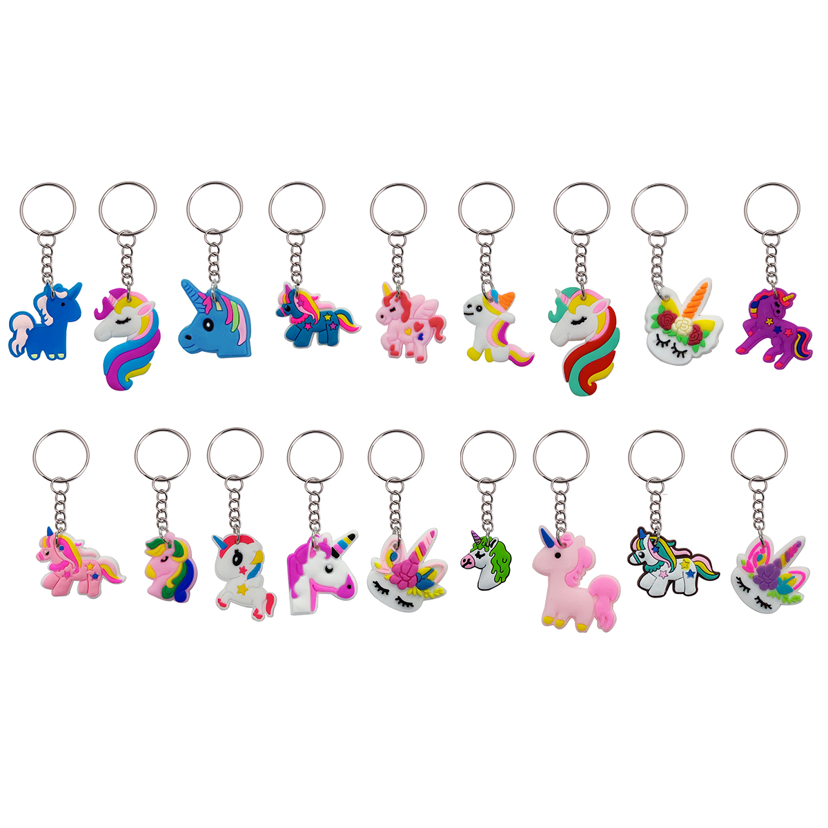 18pcs Cute horse unicorn Keych - Wallet Chain Bag review and price